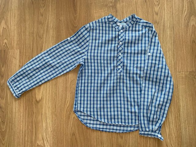 Camisa niño Ñaco cuadros azules bl