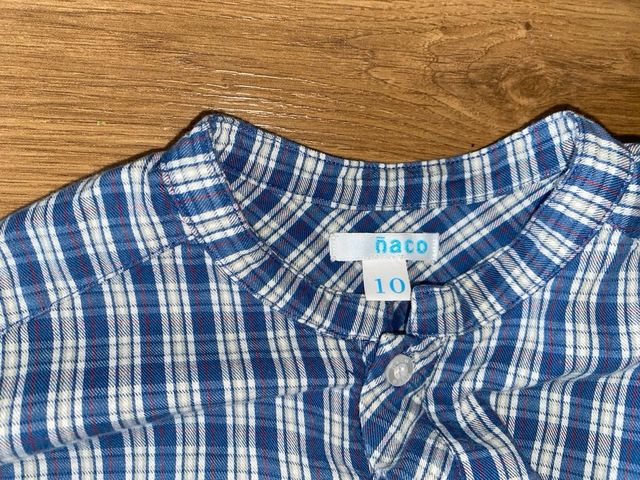 Camisa niño Ñaco cuadros azules bl