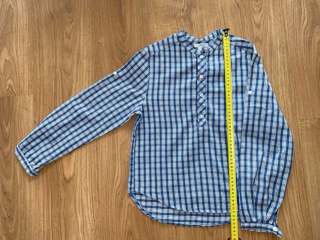 Camisa niño Ñaco cuadros azules bl