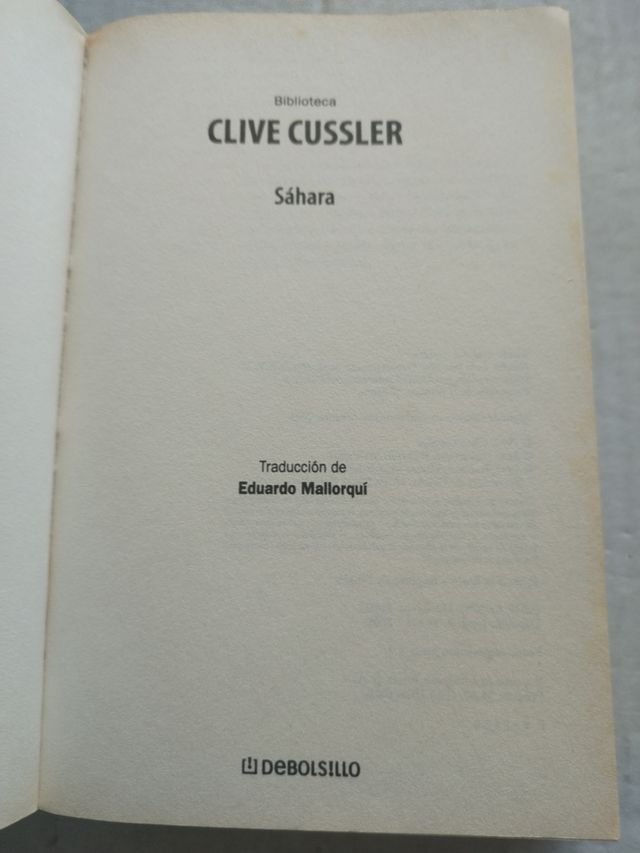 SAHARA/CLIVE CUSSLER