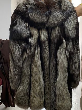 Pelliccia di volpe argentata