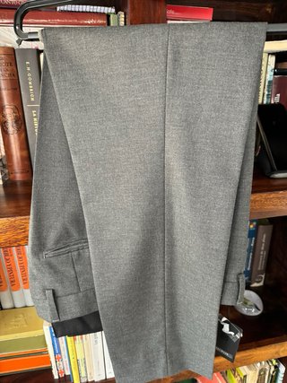 Pantalon de traje gris marengo hombre sin estrenar