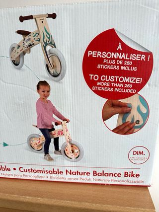 Bicicleta NUEVA! equilibrio de madera Janod