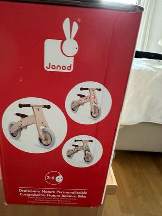 Bicicleta NUEVA! equilibrio de madera Janod
