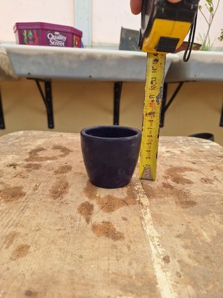 Macetero redondo para bonsai.