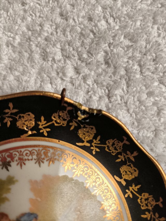 LOTE 2 PLATOS ANTIGUOS COLGAR PARED DECORACIÓN