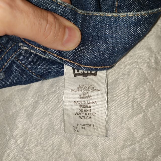 Levi's woman 511 size 20reg W30L30