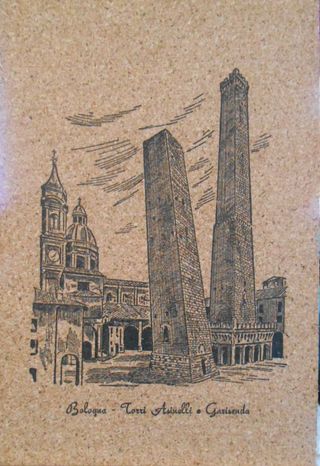 CARTOLINA BOLOGNA IN SUGHERO