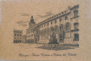 CARTOLINA BOLOGNA IN SUGHERO