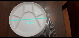 Set da bourguignonne 12piatti e forchett