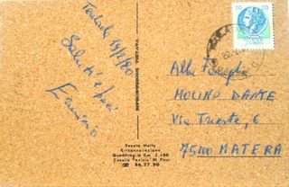 CARTOLINA TEULADA IN SUGHERO 1980