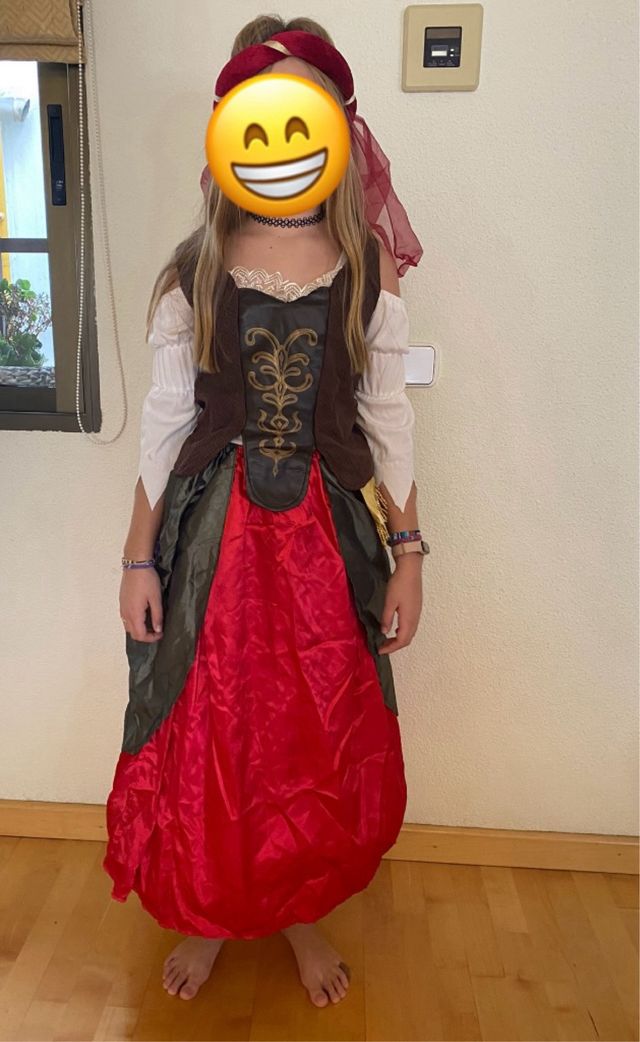 Disfraz de época niña talla 7-9