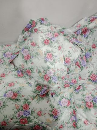 Colcha para cama de 80 con cortinas a juego