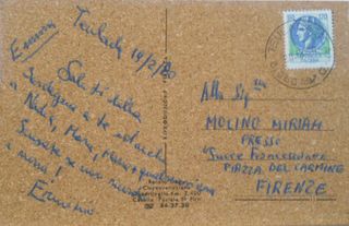 CARTOLINA TEULADA IN SUGHERO 1980