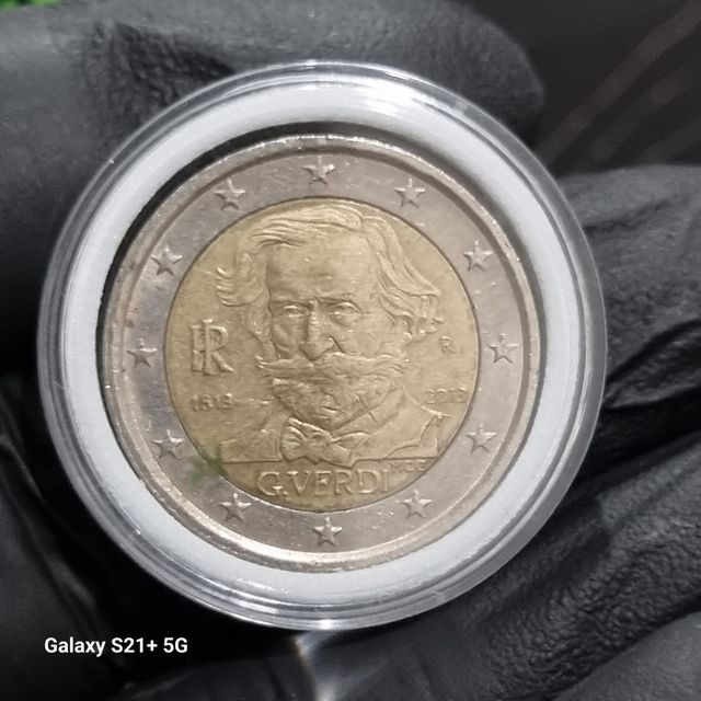 Moneta ITA 2€ - 200° Nascita G. Verdi