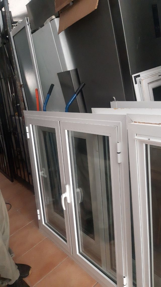 VENTANA ALUMINIO 2  HOJAS 115X115