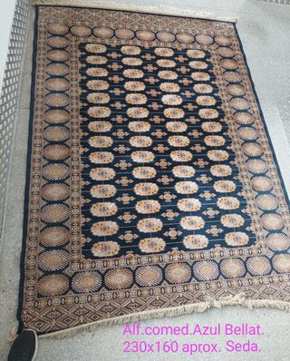 Alfombra persa de seda