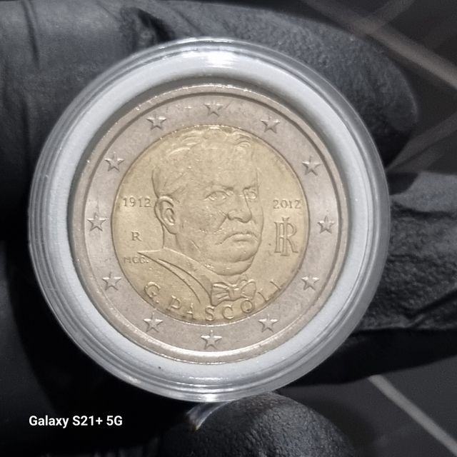 Moneta ITA 2€ - 100° Morte G. Pascoli