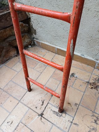 Escalera vintage obra