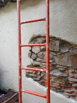 Escalera vintage obra