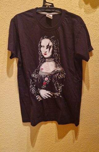 Camiseta "Mona Lisa" rockera