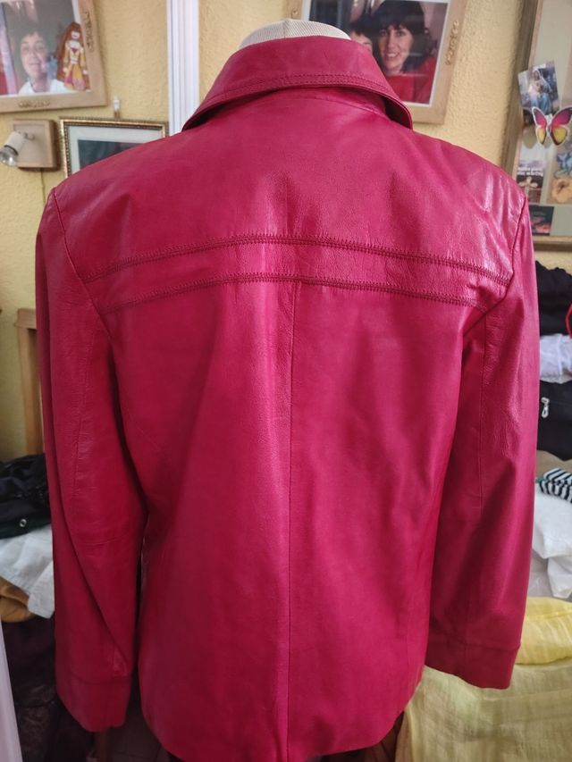 Chaqueta de piel auténtica italiana,T-42