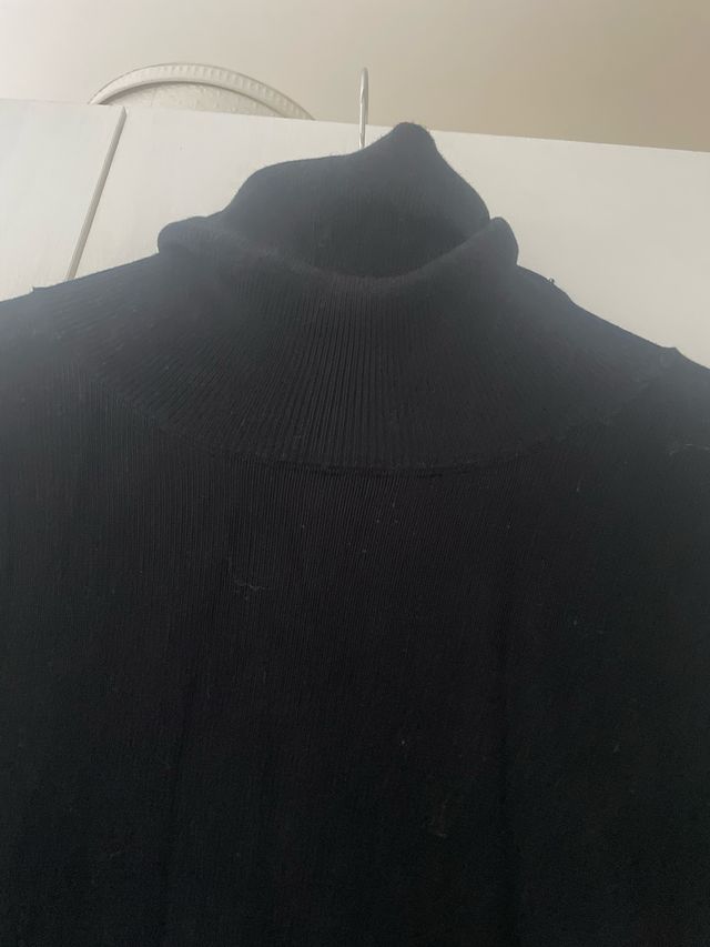 Vestito lungo collo alto in maglina morbido