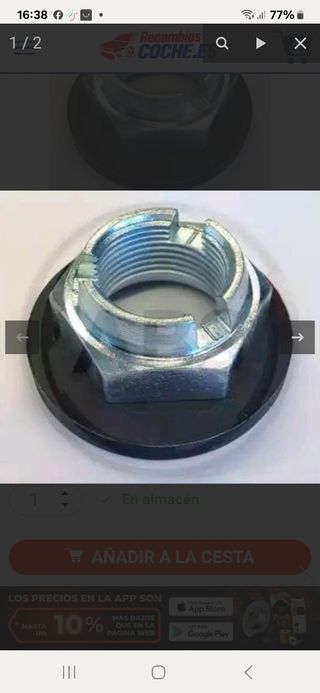 RecambiosFord Focus mk1 2ud  tuerca transmision ej