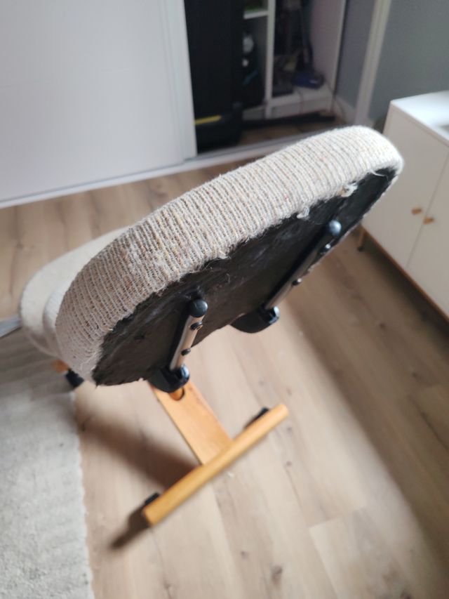 Silla ergonómica madera con reposa espalda