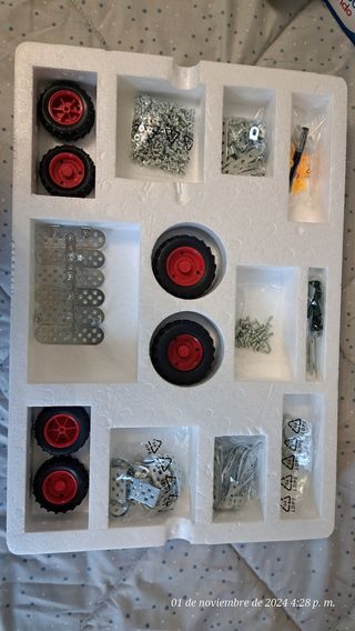 Tractor construcción metálico volquete