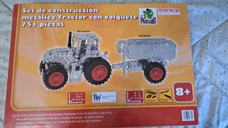 Tractor construcción metálico volquete