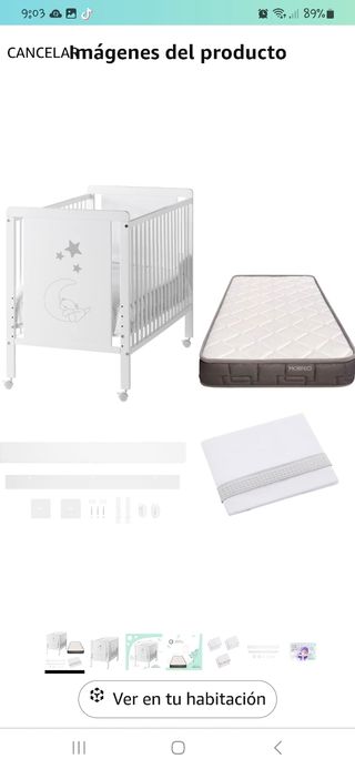 Carricoche jané REGALO CUNA con colchon y saco