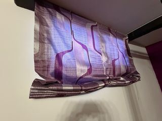 Pareja de estores color magenta/ morado