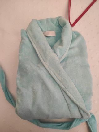 Albornoz de mujer azul turquesa