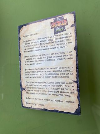 Juego de cartas. El castillo del terror