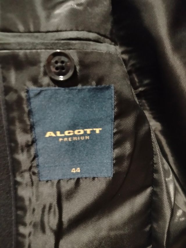 Cappotto nero da uomo, taglia 44