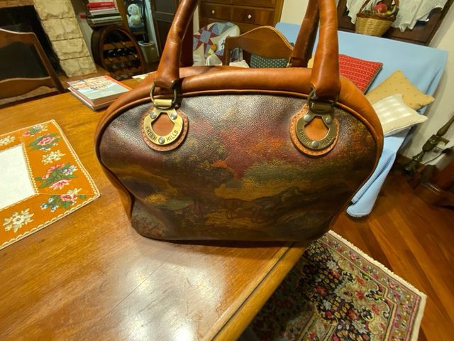 Borsa vintage green hills in pelle