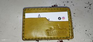 Cartera cuero echas a mano