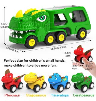Camión dinosaurio con sonido y luces
