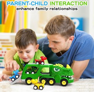 Camión dinosaurio con sonido y luces