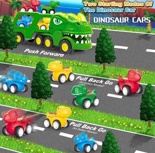 Camión dinosaurio con sonido y luces