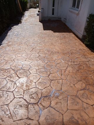 Hormigon impreso, verticales, escaleras