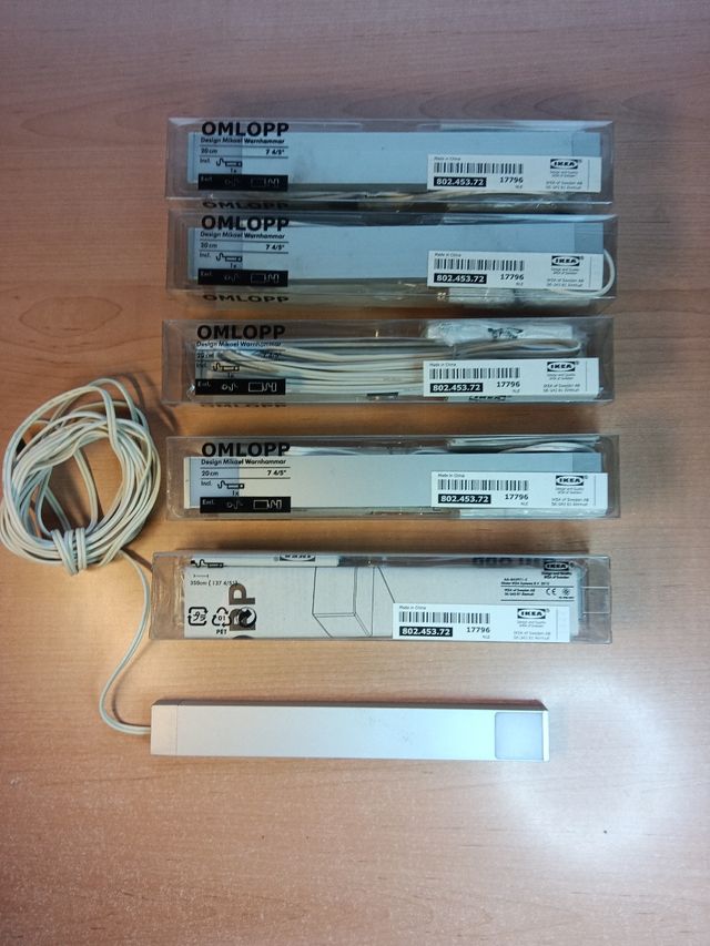 Lamparas interiores armarios o estantes