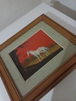 Set quadretti con figure di cavalli