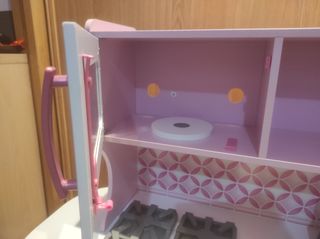 Cocina juguete madera + complementos