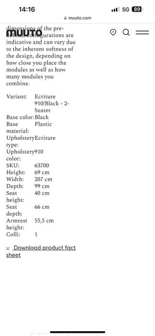 Divano firmato Muuto