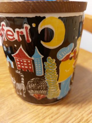 Contenitore porta dolcetti in ceramica