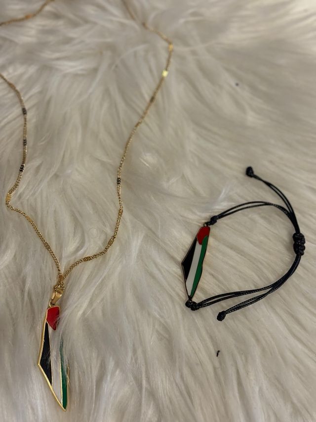 Conjunto collar y pulsera🇵🇸   