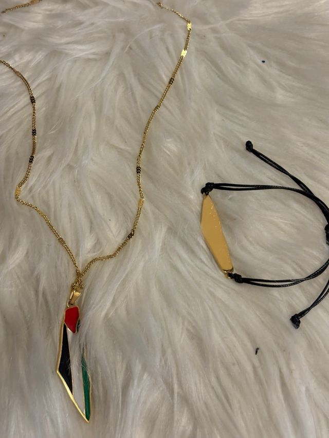 Conjunto collar y pulsera🇵🇸   