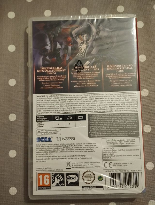 Interruttore Shin Megami Tensei III